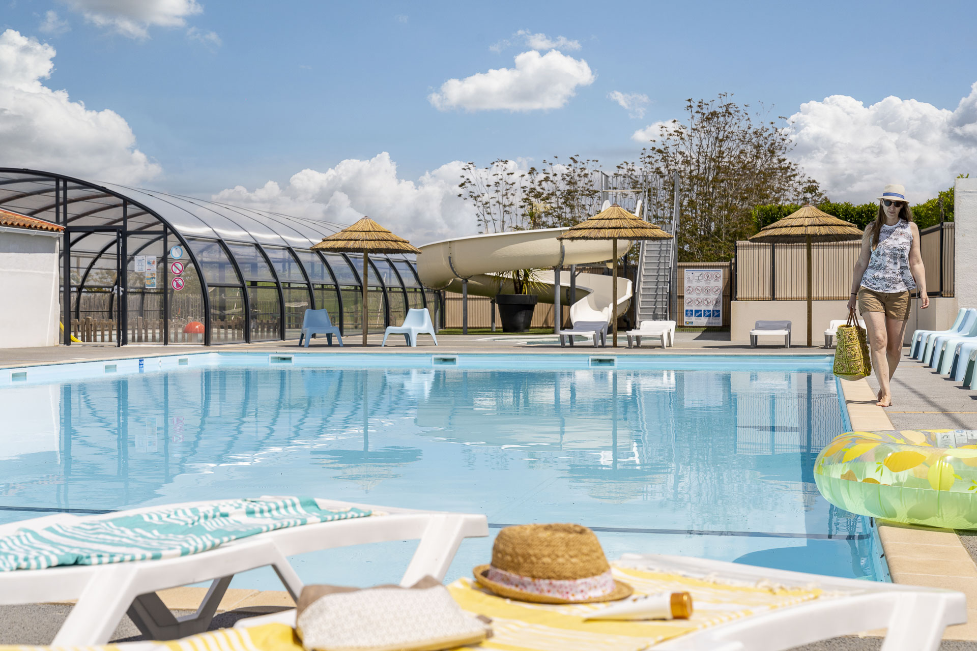 Espace aquatique du camping la Belle-Henriette en vendée
