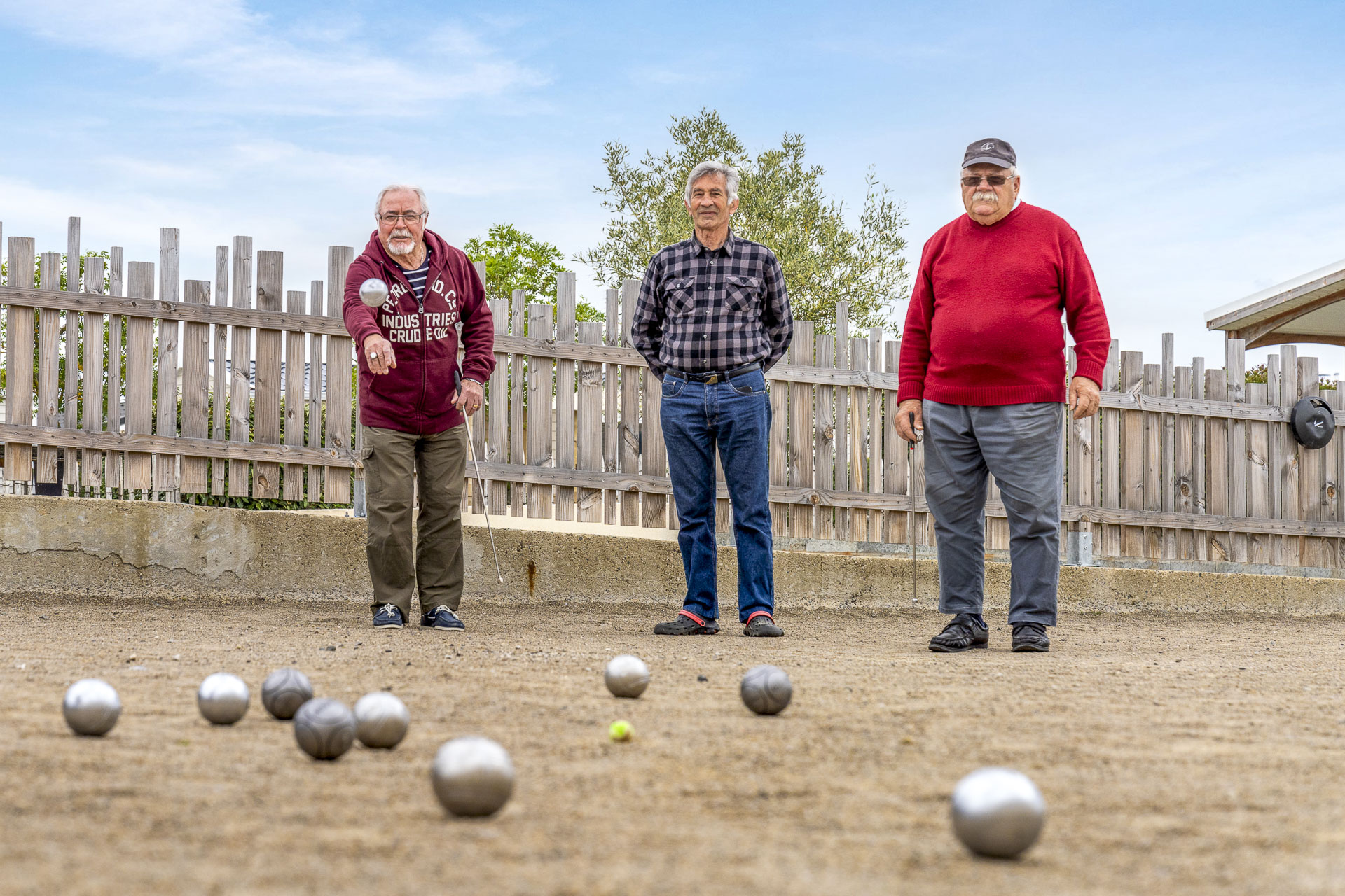 Pétanque dans un camping en Vendée