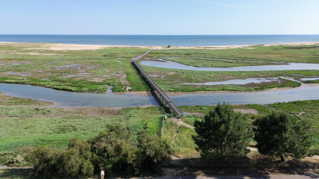 Passerelle d'accès à la plage