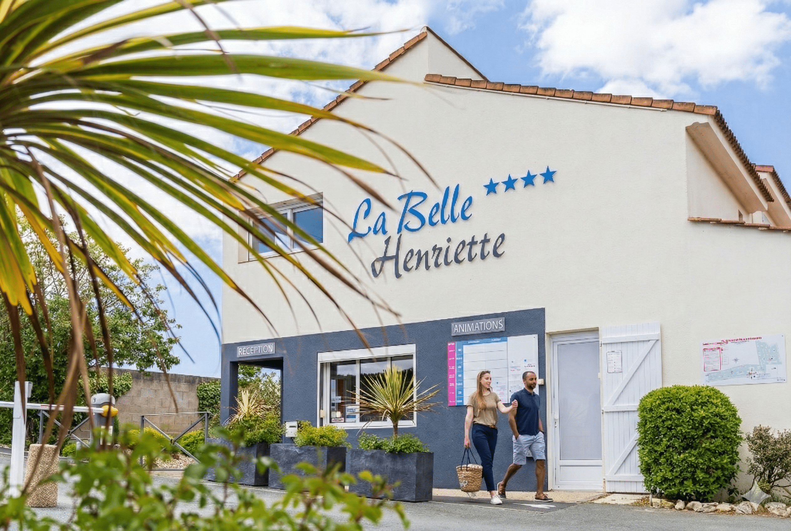 Accueil du camping la Belle-Henriette